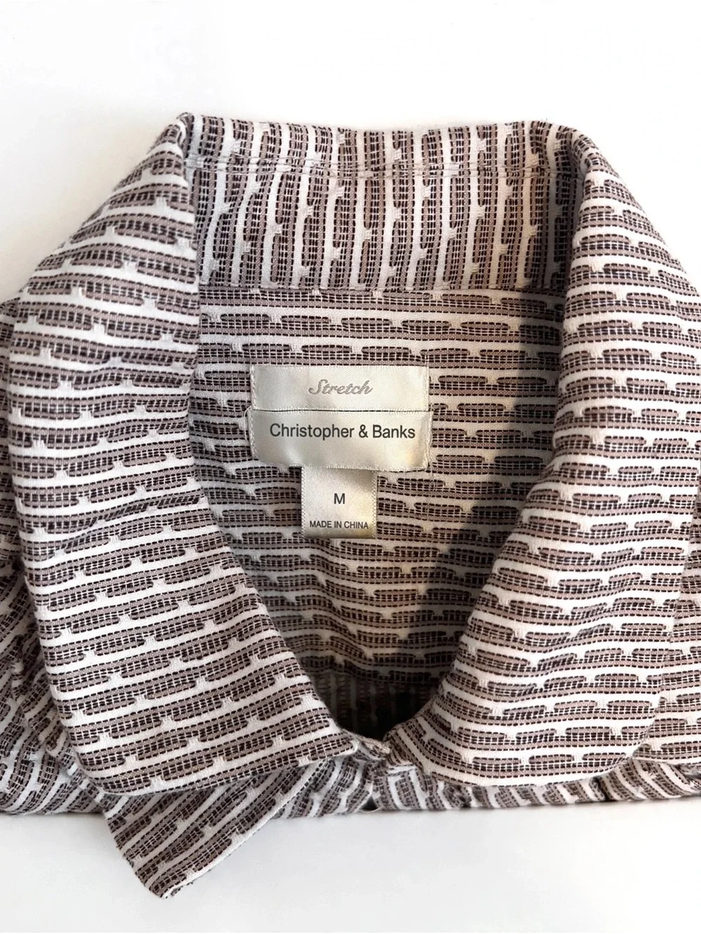 Christopher & Banks Stretch Textured Peplum Jacket  flare ruffle Medium